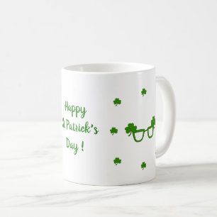 Happy St Patri Minimalist Cute Coffee Mok
