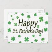 Happy St Patrick Day Briefkaart (Voorkant / Achterkant)