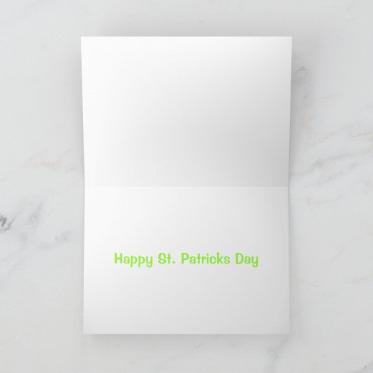 Happy St. Patrick Day card Kaart (Binnen)