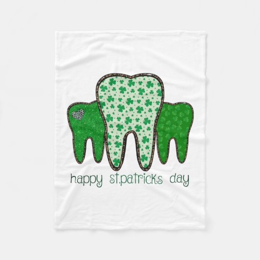Happy St Patrick Day Fleece Deken (Voorkant)