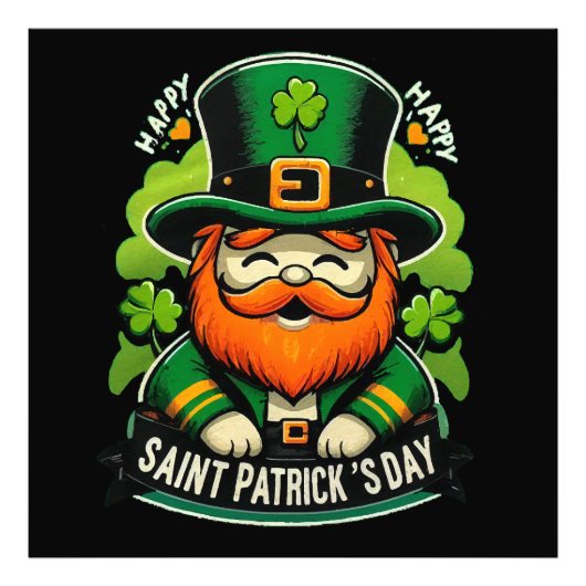 Happy St Patrick Day Foto Afdruk (Voorkant)