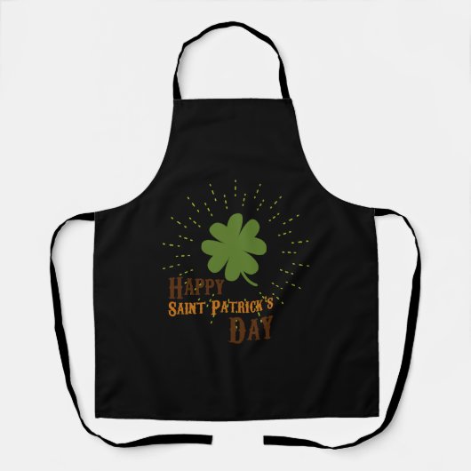 Happy St Patrick Day Schort (Voorkant)