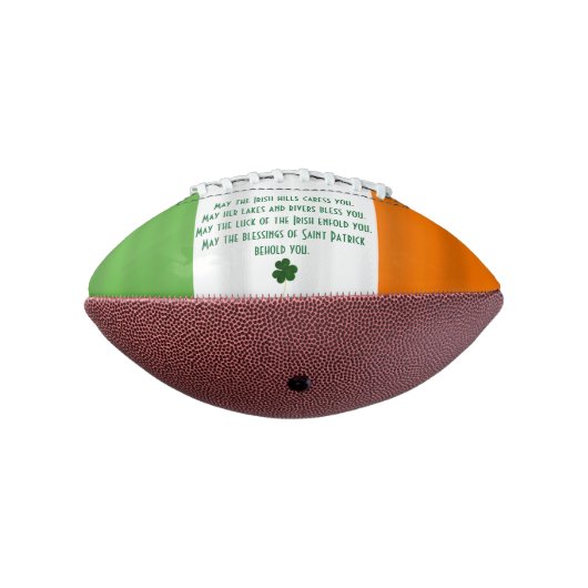 Happy St. Patrick Irish Blessing Flag Shamrock American Football (Gedraaid 270)