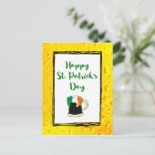 Happy St. Patrick - met Irish Beer Mok Briefkaart (Staand voorkant)