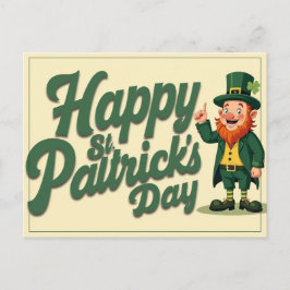 Happy St. Patrick’s Day Cute Leprechaun Briefkaart