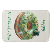 Happy St. Patrick’s Day Donut with Leprechaun Hat Badmat (Voorkant)