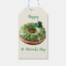 Happy St. Patrick’s Day Donut with Leprechaun Hat Cadeaulabel