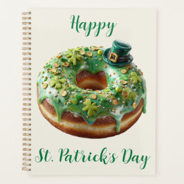Happy St. Patrick’s Day Donut with Leprechaun Hat Planner