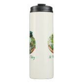 Happy St. Patrick’s Day Donut with Leprechaun Hat Thermosbeker (Voorkant)