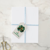 Happy St. Patrick’s Day Elegant Shamrock Cadeaulabel (Met Touw)