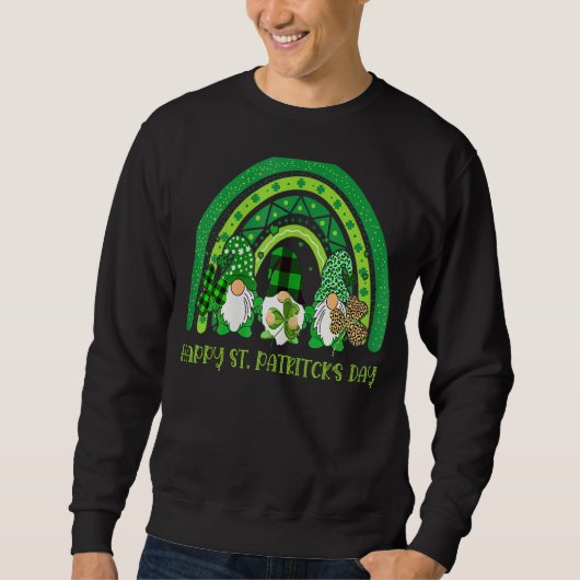 Happy St Patrick S Day Funny Saint Patrick Irish G Trui (Voorkant)