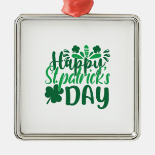 Happy St Patrick S Day Metalen Ornament