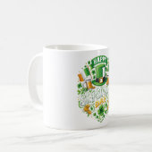 Happy St. Patrick’s Day Mug – Lucky Shamrock Coffe (Devant gauche)