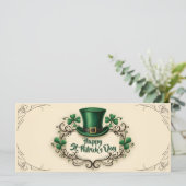 Happy St. Patrick’s Day Shamrock Design (Staand voorkant)
