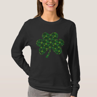Happy St Patrick s Day Shamrock filled with Shamro T-shirt