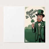 Happy St. Patrick’s Day Vintage Leprechaun (Outside Unfolded)