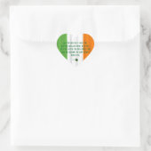Happy St. Patrick's Blessing Ierse vlag Shamrock Hart Sticker (Tas)