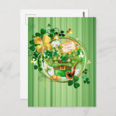 Happy St Patricks Briefkaart (Voorkant / Achterkant)