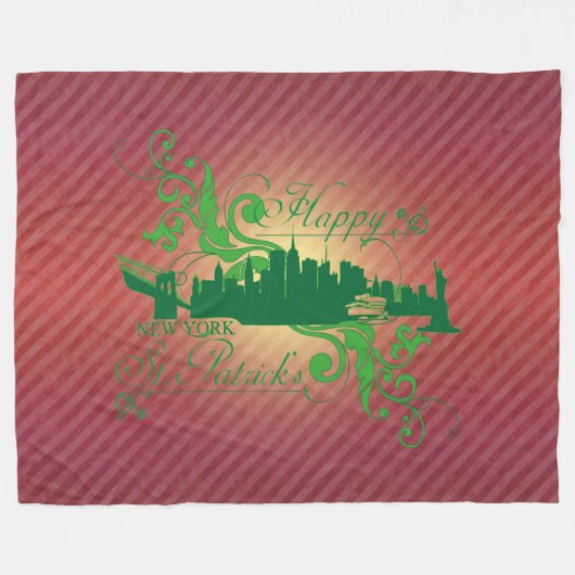 HAPPY ST.PATRICKS - Couverture en polaire (Devant (Horizontal))