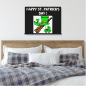 HAPPY ST.PATRICK'S DAG CANVAS AFDRUK (Insitu (Slaapkamer))