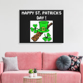 HAPPY ST.PATRICK'S DAG CANVAS AFDRUK (Insitu (Woonkamer))