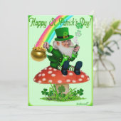 HAPPY ST. PATRICK'S DAG FEESTDAGENKAART (Staand voorkant)