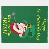 HAPPY ST. PATRICK'S DAG FLEECE DEKEN (Voorkant (Horizontaal))