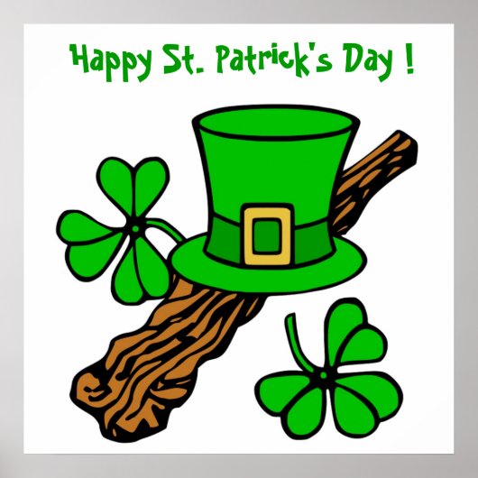 HAPPY ST.PATRICK'S DAG POSTER (Voorkant)