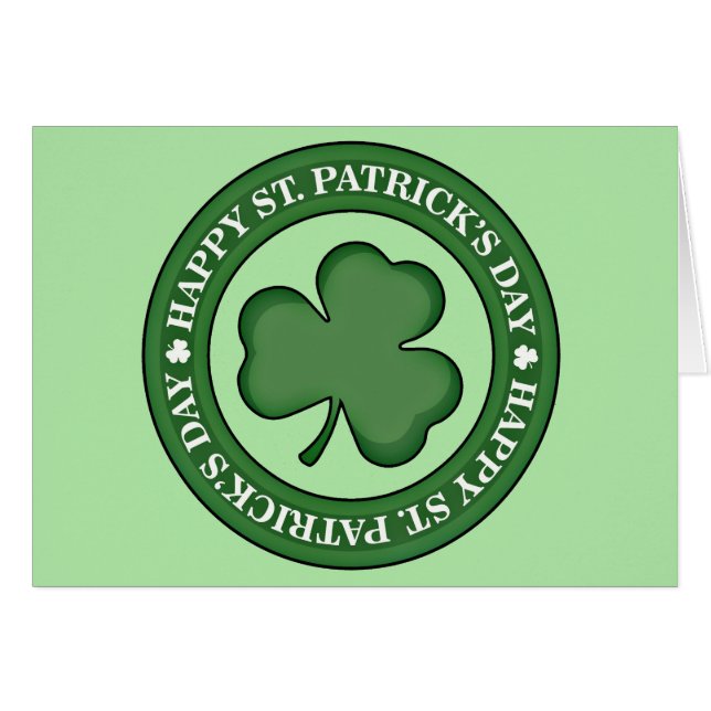 Happy St. Patricks Day (Voorkant Horizontaal)