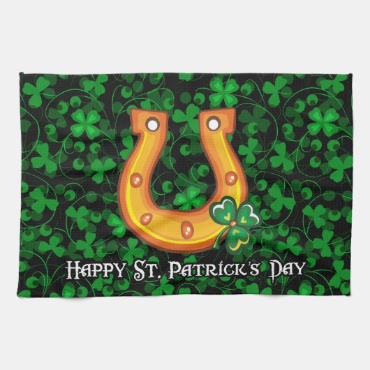 Happy St. Patrick's Day 1 Kitchen Towel Theedoek (Horizontaal)