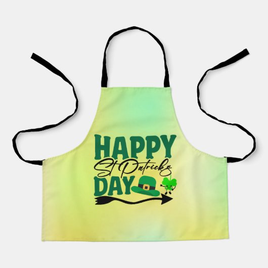 Happy St. Patrick's Day-66592 Schort (Voorkant)