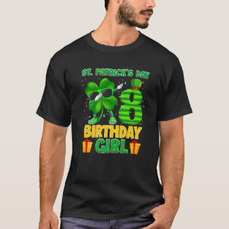 Happy St Patricks Day 8e verjaardag 't Omvergooien T-shirt