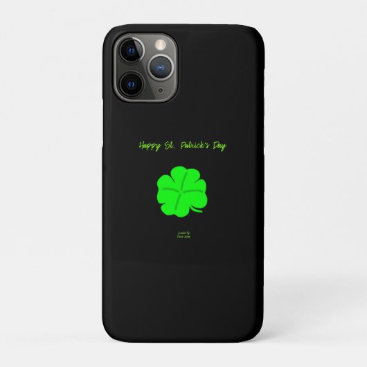 Happy St. Patrick's Day Apple iPhone 11 Pro Coque (Dos)