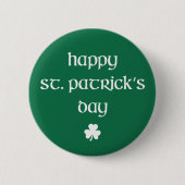 Happy St Patrick's Day Badge Ronde Button 5,7 Cm (Voorkant)