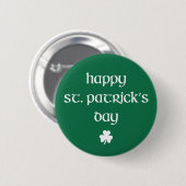 Happy St Patrick's Day Badge Ronde Button 5,7 Cm (Voorkant /achterkant)