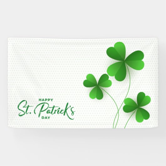 Happy St. Patrick's Day Banner (Horizontaal)