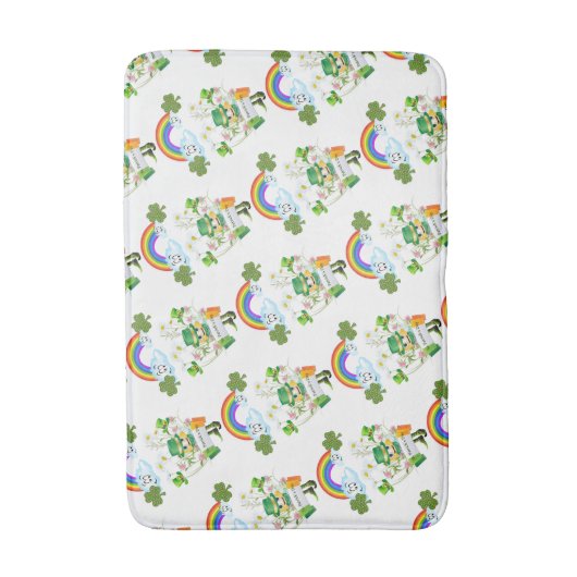 Happy St. Patrick's Day Bathmats Badmat (Voorkant Verticaal)