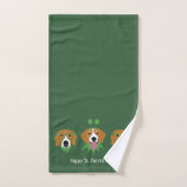 Happy St Patricks Day Beagle Dogs Bad Handdoek (Handdoek)