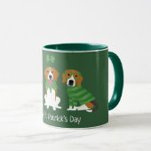 Happy St Patricks Day Beagle Dogs Mok (Voorkant rechts)