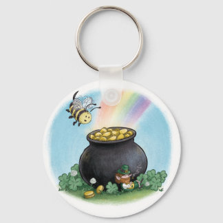 Happy St. Patrick's Day Bee Sleutelhanger