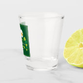 Happy St. Patricks Day Beer and Clovers Shot Glas (Rechts)