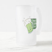 Happy St. Patricks Day Beer Matglas Bierpul (Voorkant rechts)
