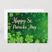 Happy St. Patrick's Day Briefkaart (Voorkant / Achterkant)