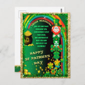 Happy St. Patricks Day Briefkaart (Voorkant / Achterkant)