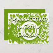 Happy St. Patrick's Day Briefkaart (Voorkant / Achterkant)