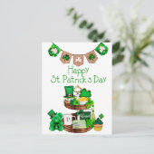 Happy St. Patrick's Day Briefkaart (Staand voorkant)