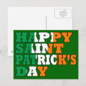 Happy St Patrick's Day Briefkaart (Voorkant / Achterkant)