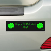 Happy St. Patrick's Day Bumpersticker (Op auto)