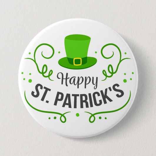 Happy St. Patrick's Day Button (Voorkant)