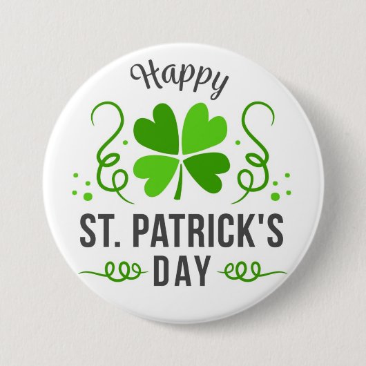 Happy St. Patrick's Day Button (Voorkant)